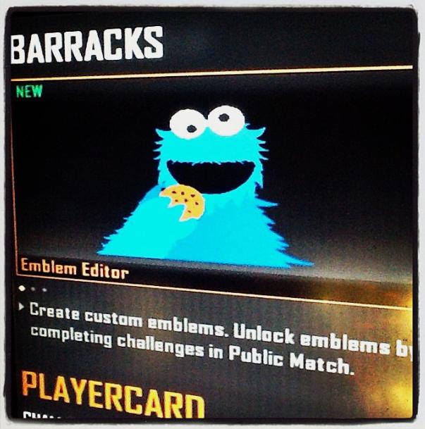 CoD Playercards: Cookie Monster