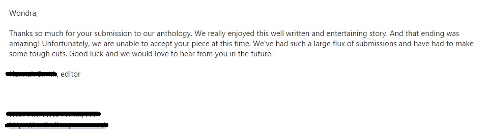 The Kind of Rejection You Can Smile About